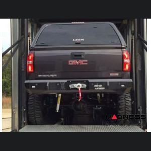 GMC Sierra 1500 Stealth Rear Winch Bumper - Raw Steel WARN M8000 Or 9.5xp - (2015-2019)